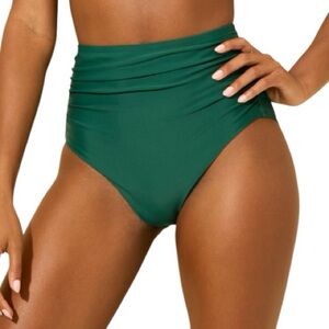 NWT Coco Reef - Size Large Ocean Green High-Waist Swim Bottom